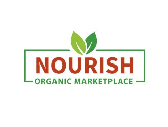 Nourish Organic Marketplace logo design by Webphixo