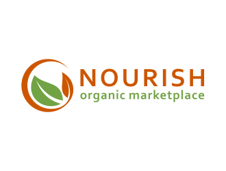 Nourish Organic Marketplace logo design by cintoko