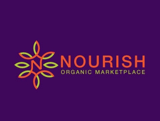 Nourish Organic Marketplace logo design by invento
