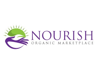 Nourish Organic Marketplace logo design by invento