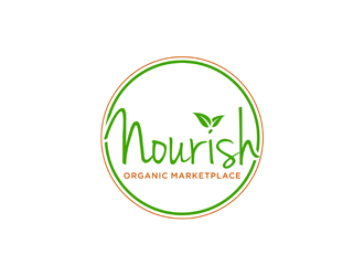 Nourish Organic Marketplace logo design by alby