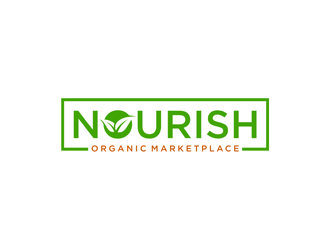 Nourish Organic Marketplace logo design by alby