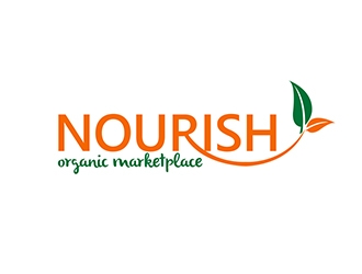 Nourish Organic Marketplace logo design by XyloParadise