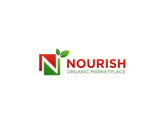 Nourish Organic Marketplace logo design by sodimejo
