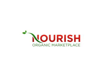 Nourish Organic Marketplace logo design by sodimejo