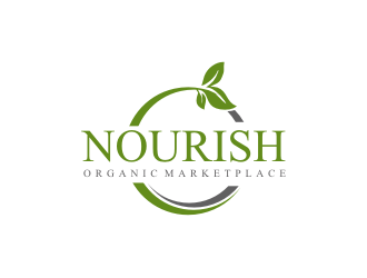 Nourish Organic Marketplace logo design by Barkah