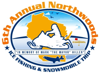 6th Annual Northwoods Ice Fishing & Snowmobile Trip logo design by uttam