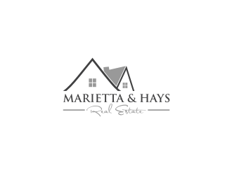 Marietta & Hays Real Estate  logo design by sodimejo