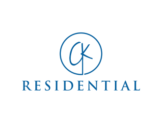 CK Residential logo design by BlessedArt
