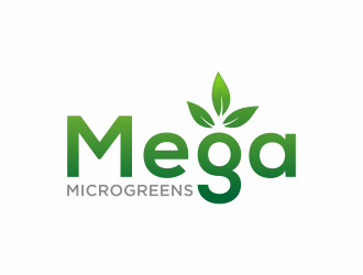 Mega Microgreens logo design by hidro