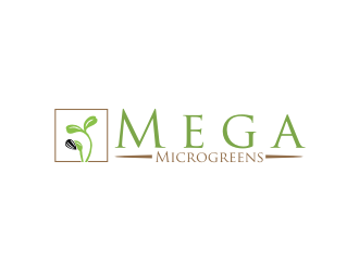 Mega Microgreens logo design by Diancox