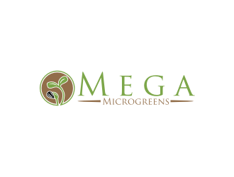 Mega Microgreens logo design by Diancox