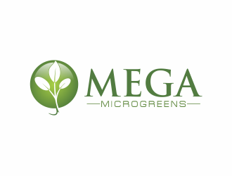 Mega Microgreens logo design by up2date
