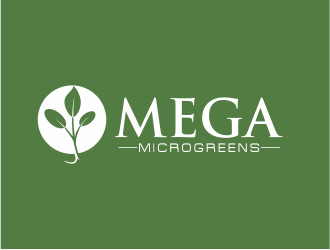 Mega Microgreens logo design by up2date