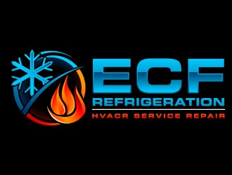ECF REFRIGERATION logo design by J0s3Ph