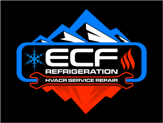 ECF REFRIGERATION logo design by mutafailan