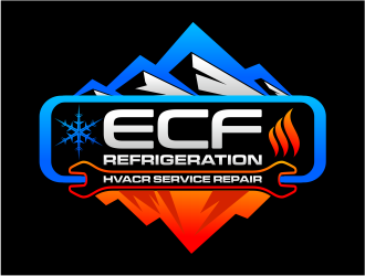ECF REFRIGERATION logo design by mutafailan