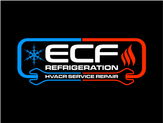 ECF REFRIGERATION logo design by mutafailan