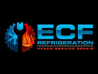 ECF REFRIGERATION logo design by J0s3Ph
