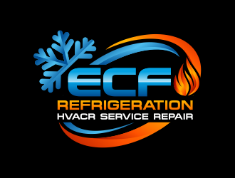 ECF REFRIGERATION logo design by Panara