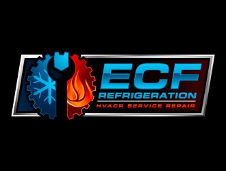 ECF REFRIGERATION logo design by J0s3Ph
