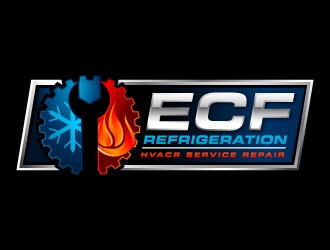 ECF REFRIGERATION logo design by J0s3Ph