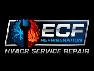 ECF REFRIGERATION logo design by J0s3Ph