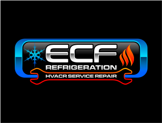 ECF REFRIGERATION logo design by mutafailan