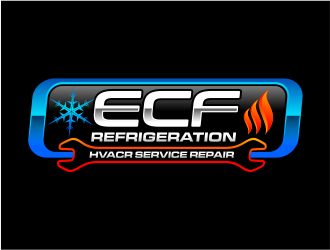 ECF REFRIGERATION logo design by mutafailan