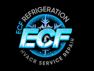 ECF REFRIGERATION logo design by aRBy