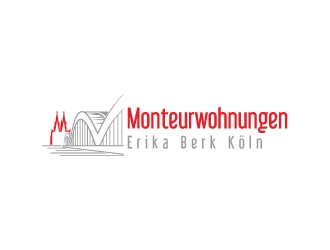 Monteurwohnungen Erika Berk Köln logo design by adwebicon