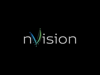nVision logo design by AamirKhan