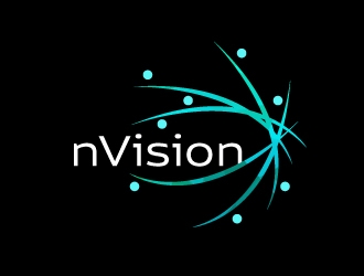 nVision logo design by AamirKhan