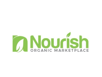 Nourish Organic Marketplace logo design by MarkindDesign