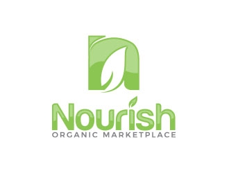 Nourish Organic Marketplace logo design by MarkindDesign