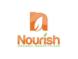 Nourish Organic Marketplace logo design by MarkindDesign