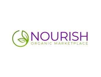 Nourish Organic Marketplace logo design by sanworks