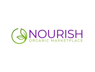 Nourish Organic Marketplace logo design by sanworks