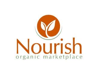 Nourish Organic Marketplace logo design by sanworks