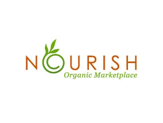 Nourish Organic Marketplace logo design by sanworks