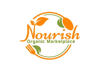 Nourish Organic Marketplace logo design by NikoLai