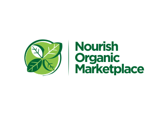 Nourish Organic Marketplace logo design by YONK