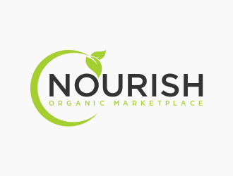 Nourish Organic Marketplace logo design by berkahnenen
