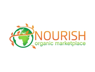 Nourish Organic Marketplace logo design by MUSANG