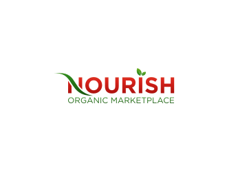 Nourish Organic Marketplace logo design by sodimejo