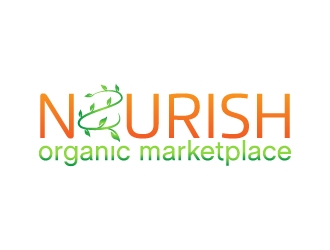 Nourish Organic Marketplace logo design by MUSANG