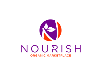 Nourish Organic Marketplace logo design by ammad