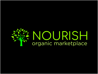 Nourish Organic Marketplace logo design by bunda_shaquilla