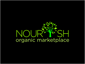 Nourish Organic Marketplace logo design by bunda_shaquilla