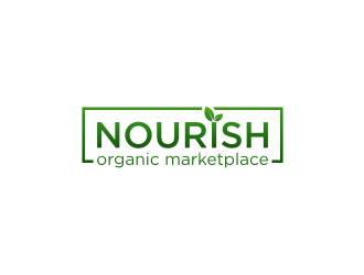 Nourish Organic Marketplace logo design by sodimejo